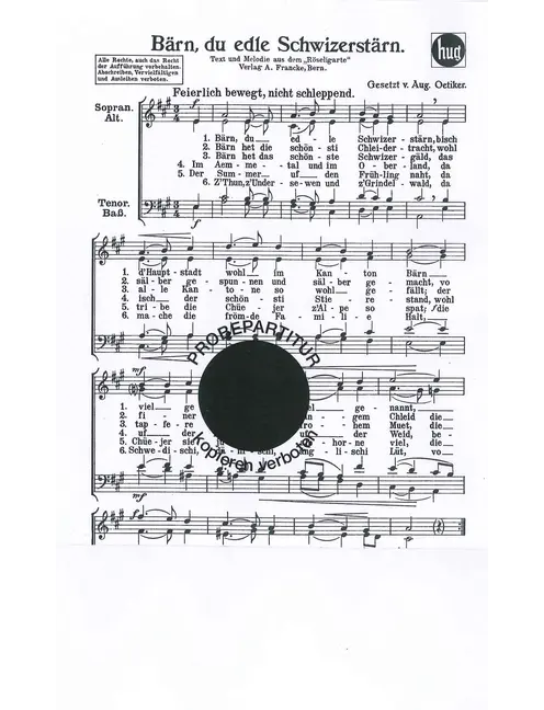 Bärn du edle Schwizerstärn